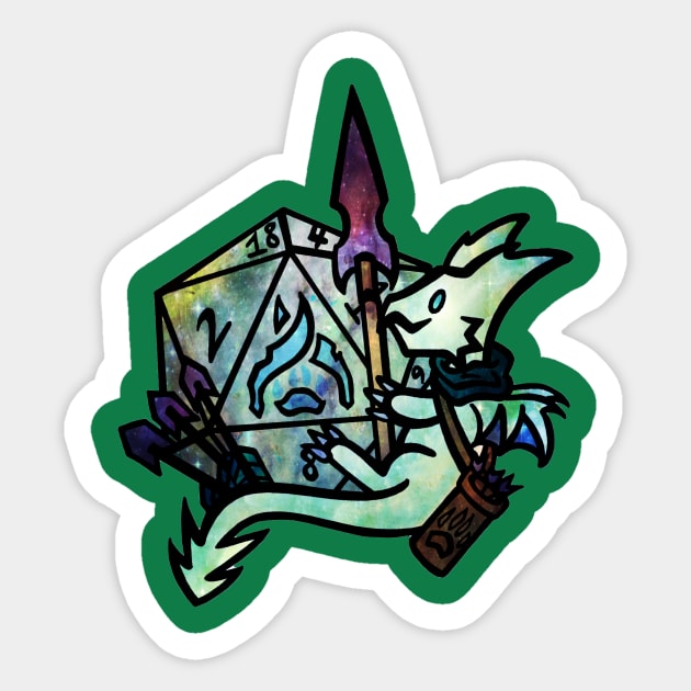 Classy Dragons - Ranger Sticker by ScribbleSketchScoo